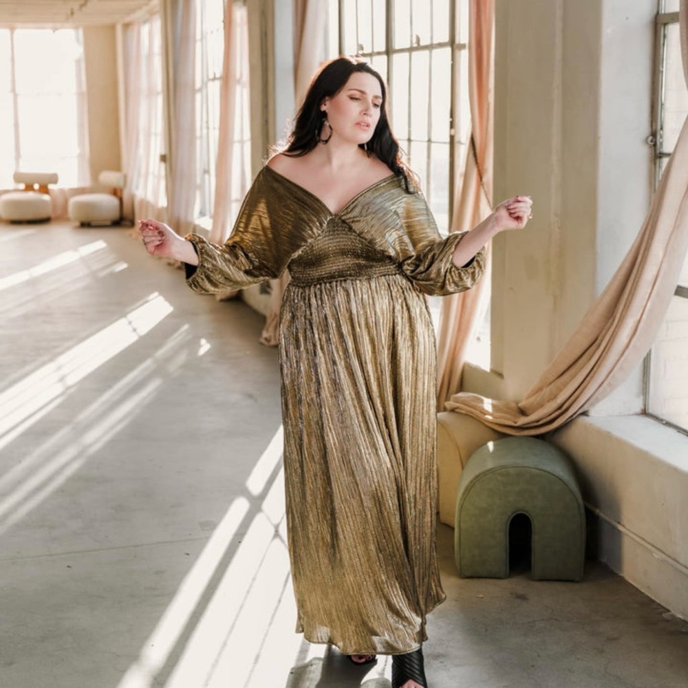 Byvinnik Liquid Gold “Colla Voce” dress